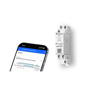 Relais temporisé modulaire 80.01 NFC programmable par smartphone