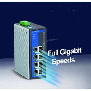 Moxa commercialise un nouveau switch disposant  de 8 ports Gigabit 