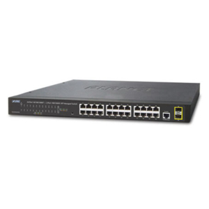 Switch industriel manageable GS-4210-24T2S de Planet