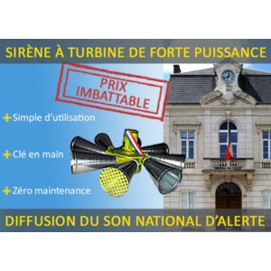 Actuellement chez ae&t : des prix ultra-compétitifs sur les sirènes à turbine !