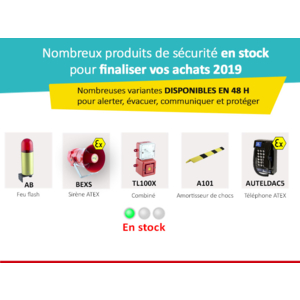 Feux, sirènes, combinés, amortisseurs, téléphones en stock pour finaliser vos achats 2019