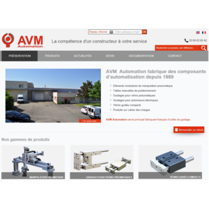 AVM Automation lance son nouveau site internet