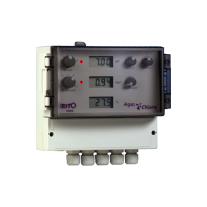 Aquachlore: un appareil de contrôle en continu de la teneur en chlore actif, du pH et de la température de l’eau