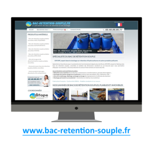 DIFOPE créé un site web dédié au bac de rétention souple & pliable
