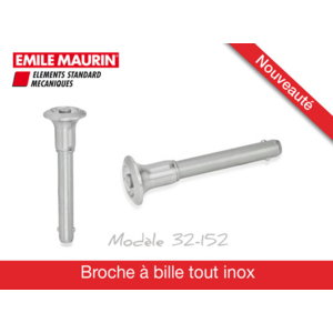 Broche à bille tout inox Emile Maurin