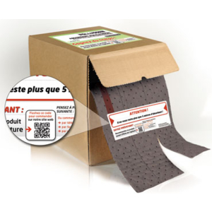 Premier absorbant multi-format équipé d'un QR code