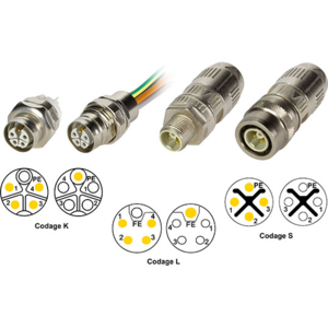 HARTING renouvelle sa gamme de connecteurs de puissance M12 POWER