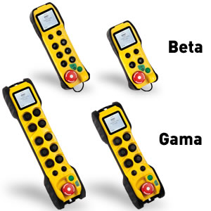 Télécommandes radio à boutons Beta et Gama 