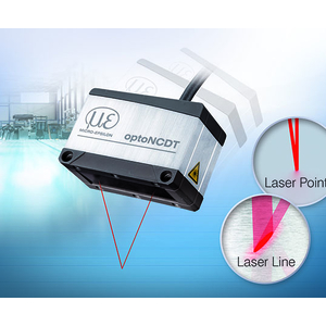 Capteur de déplacement à triangulation laser optoNCDT 1900 laser pour l’automatisation avancée