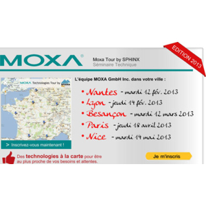 MOXA rencontre les professionnels partout en France