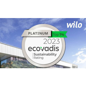 Wilo reçoit à nouveau la plus haute distinction EcoVadis en matière de développement durable