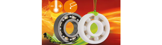 Deux nouveaux roulements à billes xiros résistants aux produits chimiques chez IGUS