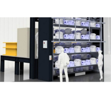 Stockeur rotatif pour cartons, bidons, pots