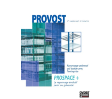 Catalogue PROSPACE+ rayonnage évolutif 