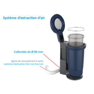 ASPICOLLECT - Collecteur de déchets avec collerette d'extraction - réf. ASPI-EXTRACT - DIFOPE