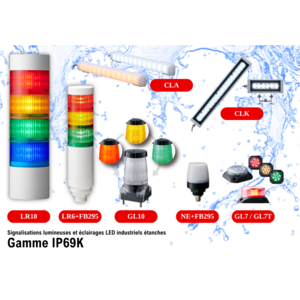 Gamme IP69K de PATLITE