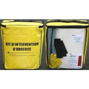 Kit absorbant antipollution pour hydrocarbures 22 litres