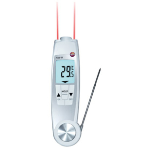 Testo 104-IR, un nouveau thermomètre infrarouge étanche 2 en 1