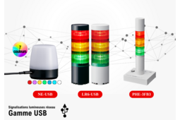 Gamme signalisation réseau en USB de PATLITE