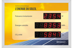 Afficheur pour photovoltaique