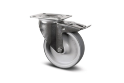 Roulette inox pour chariots de distribution de repas