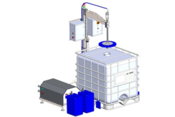 Station de lavage pour containers IBC