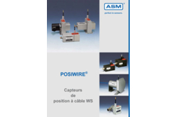 ASM édite son nouveau catalogue sur les capteurs de position à câble