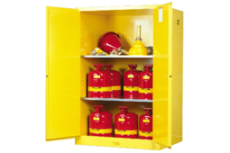 armoire de sécurité jaune pour produits inflammables