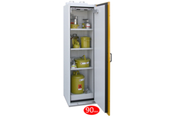 Armoire de sécurité pour stockage extérieur – eurokraft pro: avec 3  tablettes de rétention, 1 cuve de rétention