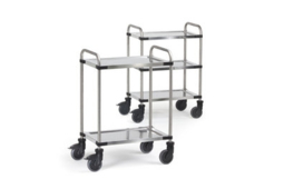 Chariots à plateaux Inox