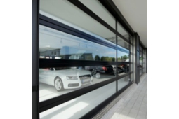 Porte sectionnelle vitrée aluminium