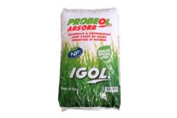 Absorbant végétal ignifugé pour sols industriels