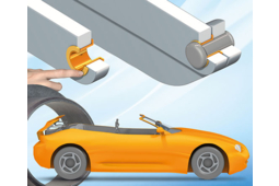 Des paliers lisses iglidur à calibrage automatique pour des charnières sans jeu dans l'automobile