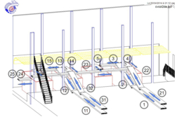 Ligne de convoyage complète et d'emballage 