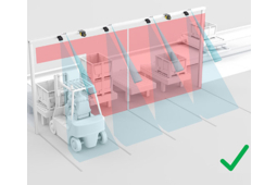 Une solution basée sur le scanner laser RSL 400 de Leuze assure une sécurité sans faille à des stations de transfert 