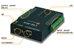 Convertisseur TCP/IP <> RS232 & Entrées/Sorties