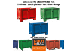 Caisse-palette Eurobox 1200x800x850 mm