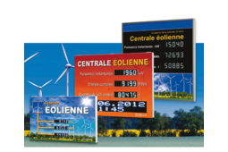 Panneau d'information pour énergie éolienne SIEBERT