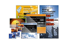 Panneau d'information pour installations photovoltaïques