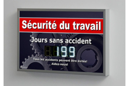 Tableau d'affichage pour la sécurité au travail