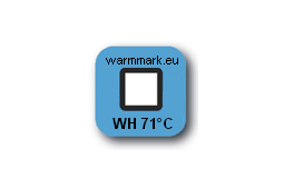 WarmMark high, l'indicateur de température pour contrôler la température lors du transport ou lors d’un cycle de fabrication.