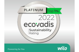 ECOVADIS décerne la médaille de platine au Groupe Wilo