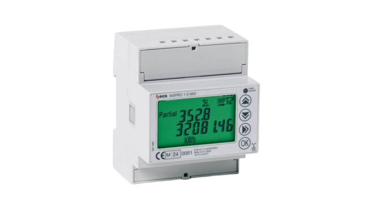 compteur d’énergie triphasé haute précision M3PRO 1-5 MID