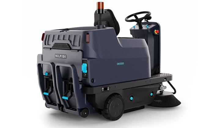 Nilfisk lance sa nouvelle balayeuse autoportée SW3000 : ergonomie, simplicité d’utilisation et performance sont au rendez-vous.