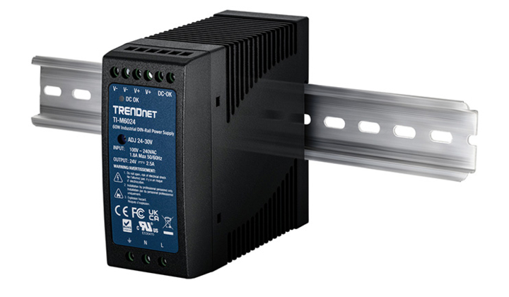 TRENDnet lance une nouvelle alimentation industrielle de 60 W sur rail DIN