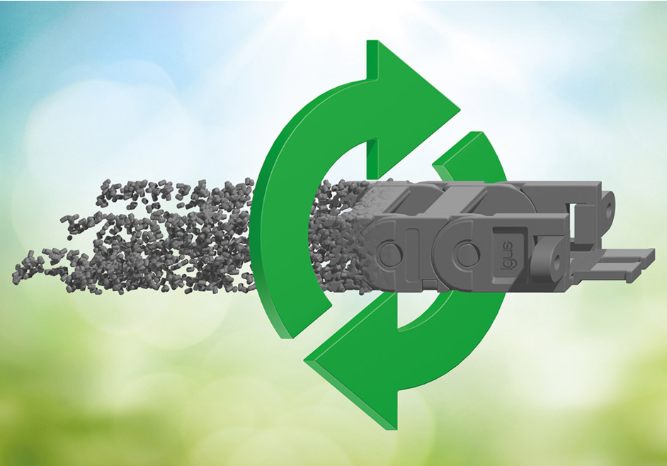 Igus réduit son empreinte carbone de 80 % avec sa série de chaînes porte-câbles E2.1 en matériau recyclé