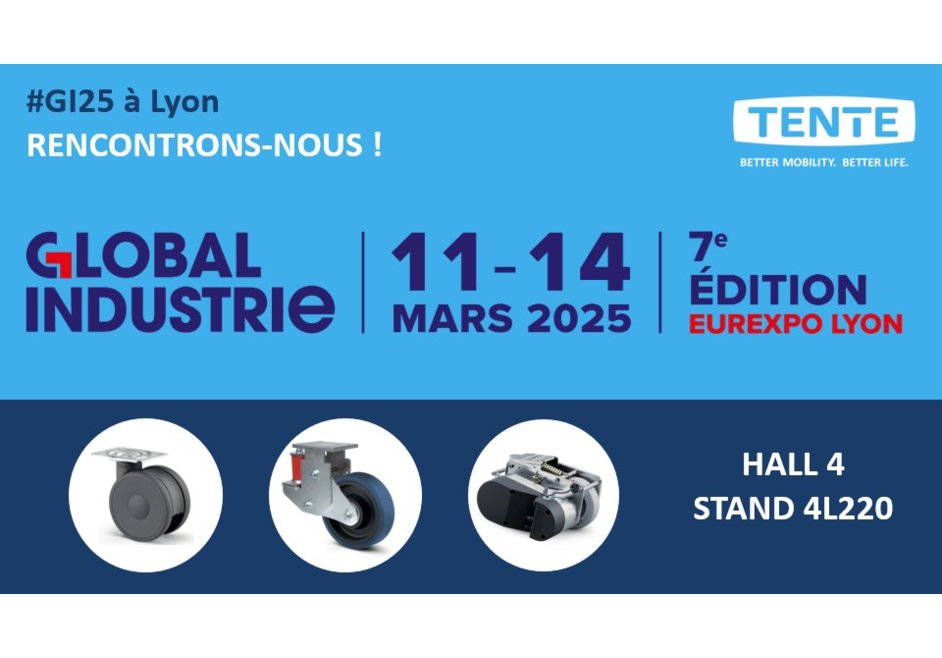 Les roues et roulettes TENTE au salon GI Lyon 2025