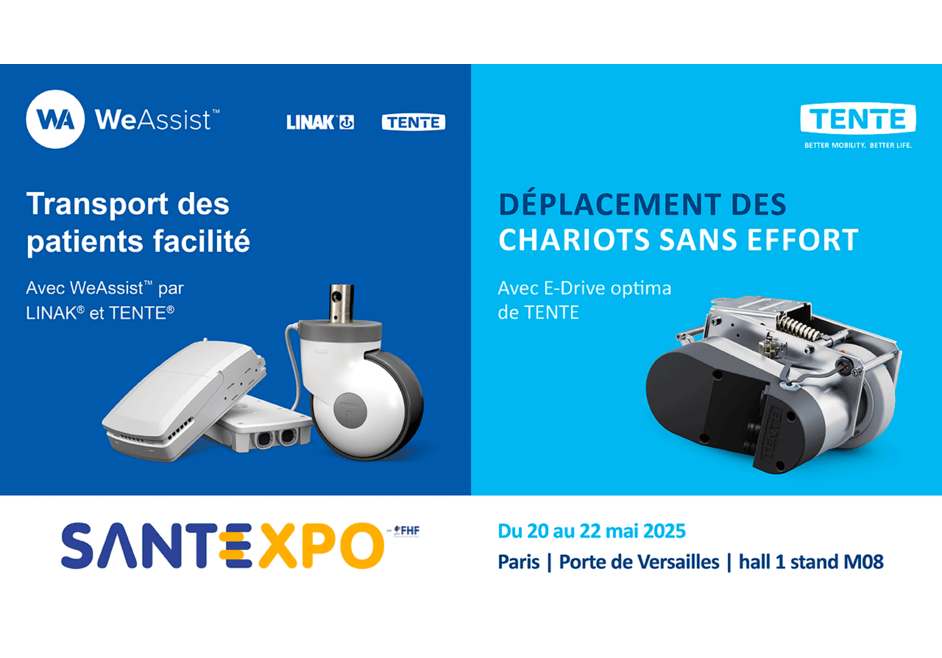 WeAssist et E-Drive optima au salon SantExpo