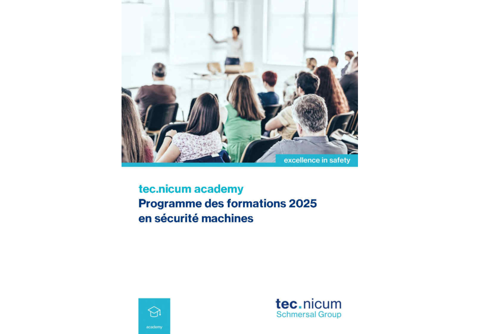 tec.nicum présente son nouveau catalogue de formation 2025 à la sécurité machine