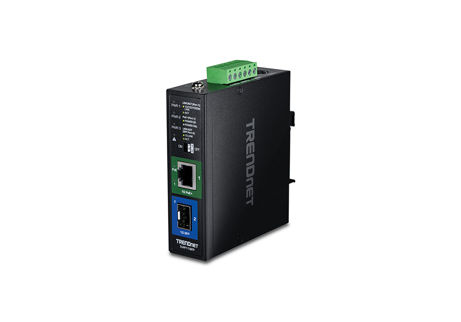 TRENDnet dévoile un convertisseur de média industriel SFP vers Gigabit PoE